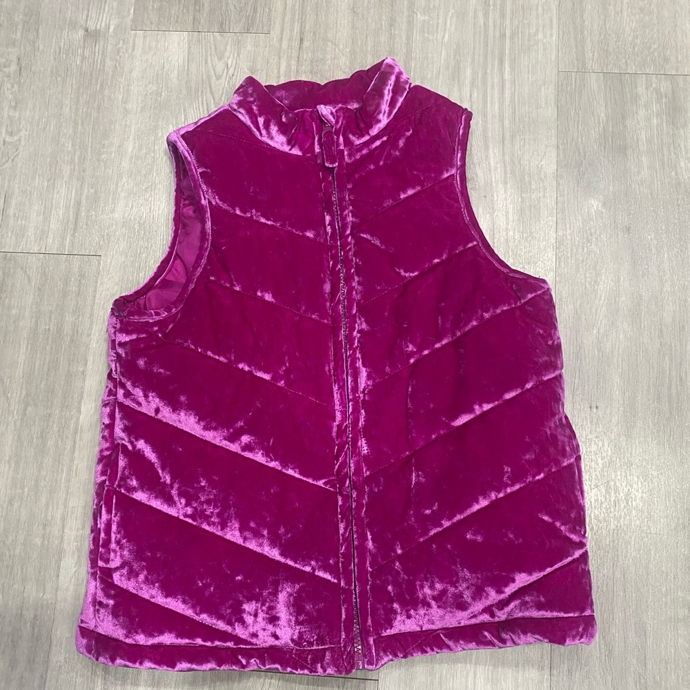 Zelos Girls XL Vest Full Zipper Pockets Lined